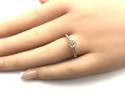 9ct Two Colour Diamond Cluster Ring