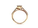 9ct Two Colour Diamond Cluster Ring