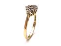 9ct Yellow Gold Diamond Cluster Ring