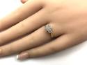 9ct Yellow Gold Diamond Cluster Ring