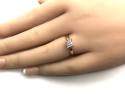 9ct Yellow Gold Diamond Cluster Ring