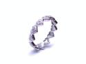 9ct Diamond Love Heart Eternity Ring
