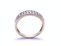 9ct Double Row Diamond Eternity Ring