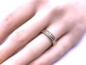9ct Double Row Diamond Eternity Ring