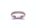 9ct Diamond 2 Row Eternity Ring