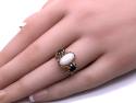 9ct Yellow Gold Opal & Sapphire Ring