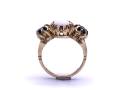 9ct Yellow Gold Opal & Sapphire Ring
