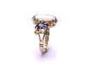 9ct Yellow Gold Opal & Sapphire Ring