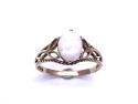 9ct Yellow Gold Opal Solitaire Ring