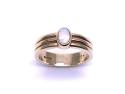 9ct Yellow Gold Opal Solitaire Ring