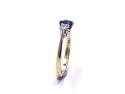 18ct Blue Topaz & Diamond Ring