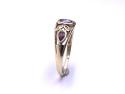 9ct Amethyst & Diamond Ring