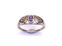 9ct Yellow Gold CZ 3 Stone Ring