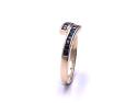 9ct Yellow Gold Sapphire Crossover Ring