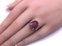 18ct White Gold Ruby Solitaire Ring