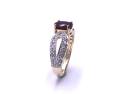 9ct Yellow Gold Ruby & Diamond Ring