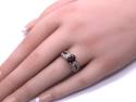9ct Yellow Gold Ruby & Diamond Ring