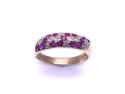 9ct Yellow Gold Ruby & Diamond Ring