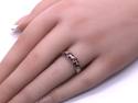 9ct Yellow Gold Ruby 3 Stone Ring