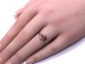 9ct Yellow Gold Ruby 3 Stone Ring