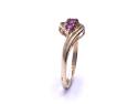 9ct Yellow Gold Ruby 3 Stone Ring