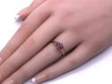 9ct Yellow Gold Ruby Cluster Ring