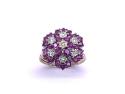 9ct Yellow Gold Ruby & Diamond Ring
