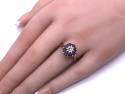 9ct Ruby & Diamond Cluster Ring