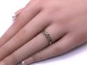 9ct Emerald & Diamond 5 Stone Ring