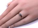 9ct Emerald & Diamond Cluster Ring