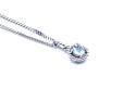 Silver Aquamarine Pendant & Chain