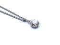 Silver Opal Pendant & Chain