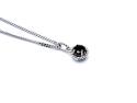 Silver Sapphire Pendant & Chain