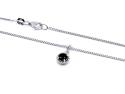 Silver Sapphire Pendant & Chain