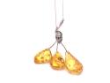 Amber Swirl Necklet 16 or 18 inches