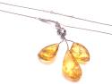 Amber Swirl Necklet 16 or 18 inches