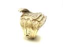 9ct Yellow Gold CZ Saddle Ring