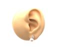 18ct White Gold Pearl & Diamond Drop Earrings