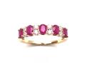 9ct Yellow Gold Ruby & Diamond Eternity Ring0.28ct
