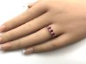 9ct Yellow Gold Ruby & Diamond Eternity Ring0.28ct