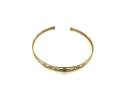 9ct Yellow Gold Garnet Bangle
