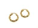 9ct Yellow Gold Twisted Hoop Earrings
