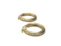 9ct Yellow Gold Twisted Hoop Earrings