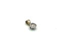 9ct Yellow & White Gold Diamond Pendant