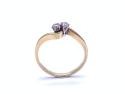 18ct Yellow Gold Diamond 2 Stone Ring