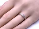 9ct White Gold Diamond 2 Stone Ring