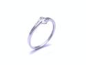 9ct White Gold Diamond 2 Stone Ring