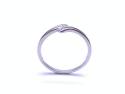 9ct White Gold Diamond 2 Stone Ring