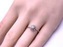 9ct White Gold Diamond Cluster Ring