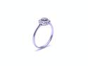 9ct White Gold Diamond Cluster Ring